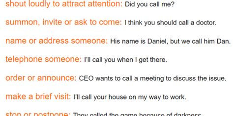 Call Definition .